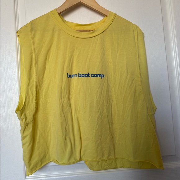 Burn Boot Camp Women's Yellow Muscle Tee - Picture 1 of 6
